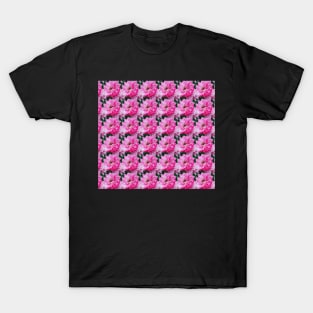 Raindrops on pink painterly roses T-Shirt